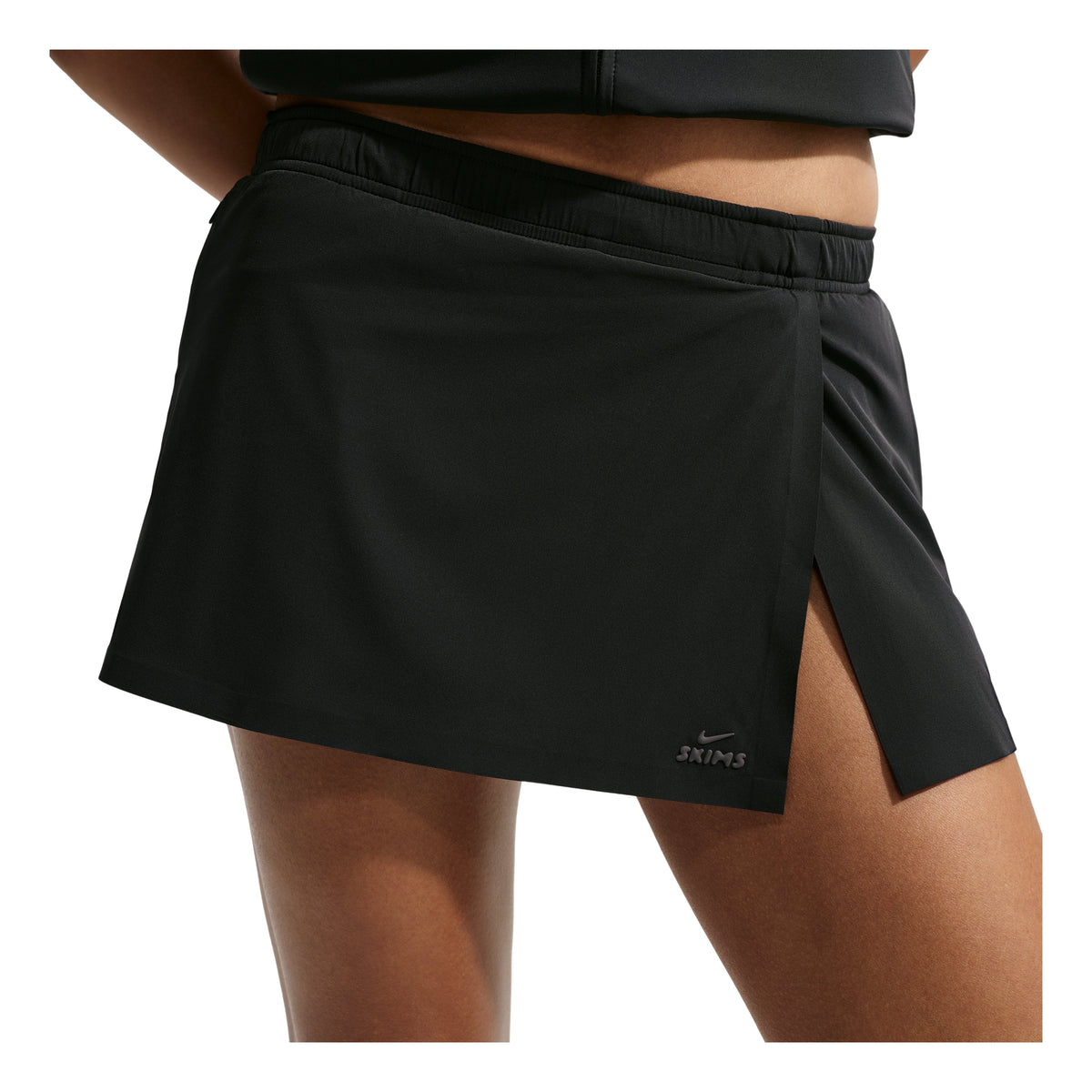 (WMNS) Nike SKIMS Stretch Nylon Skort 'Obsidian' IU2222-054