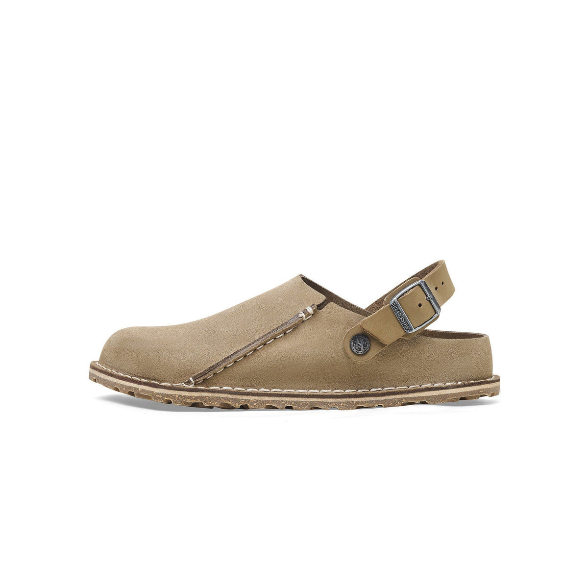 Birkenstock Lutry Grey Suede Sandal