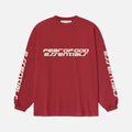 90'S LONG SLEEVE TEE - CRIMSON