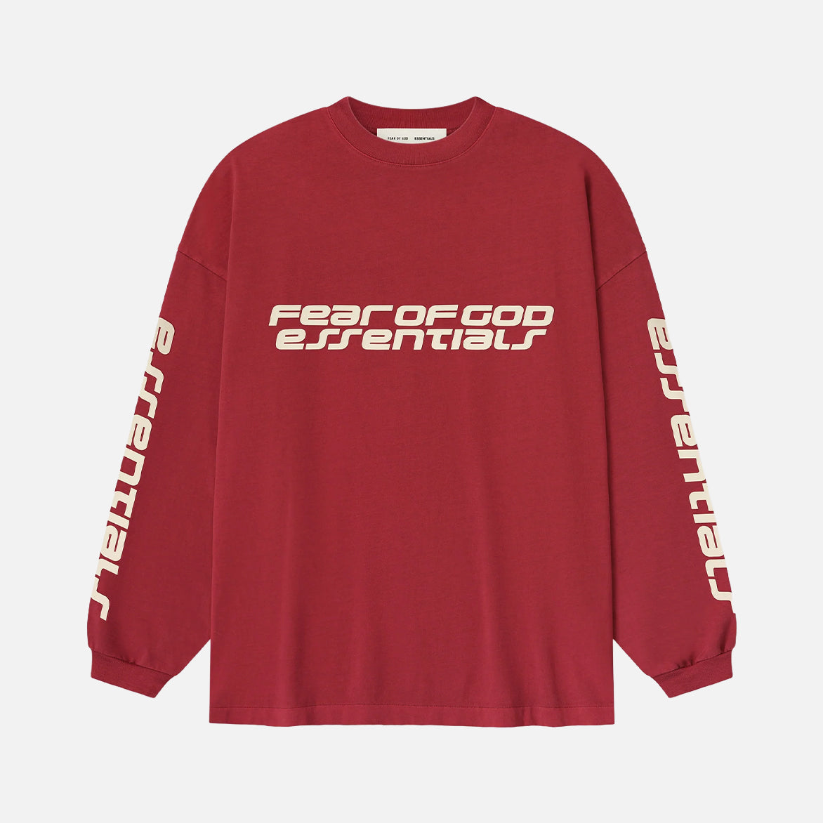 90'S LONG SLEEVE TEE - CRIMSON