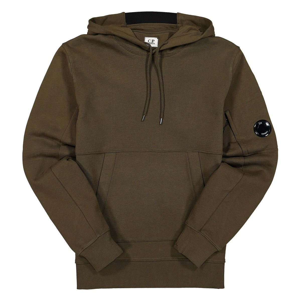 Diagonal Raised Fleece Pullover Hoodie