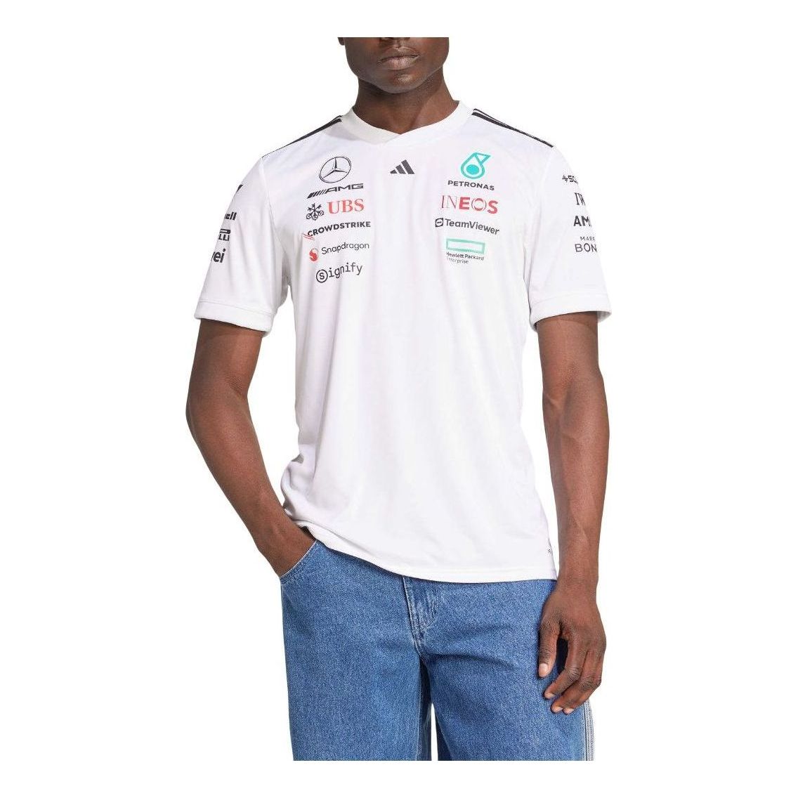 adidas Mercedes AMG Petronas Formula One Team White Driver Asia Sizing 'White' JX5798