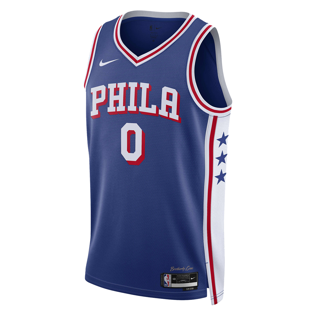 Nike Dri-FIT NBA Swingman Philadelphia 76ers Icon Edition Jersey 'Tyrese Maxey' DX8620-403