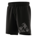 adidas Workout Shorts Asia Sizing 'Black White' IK9682