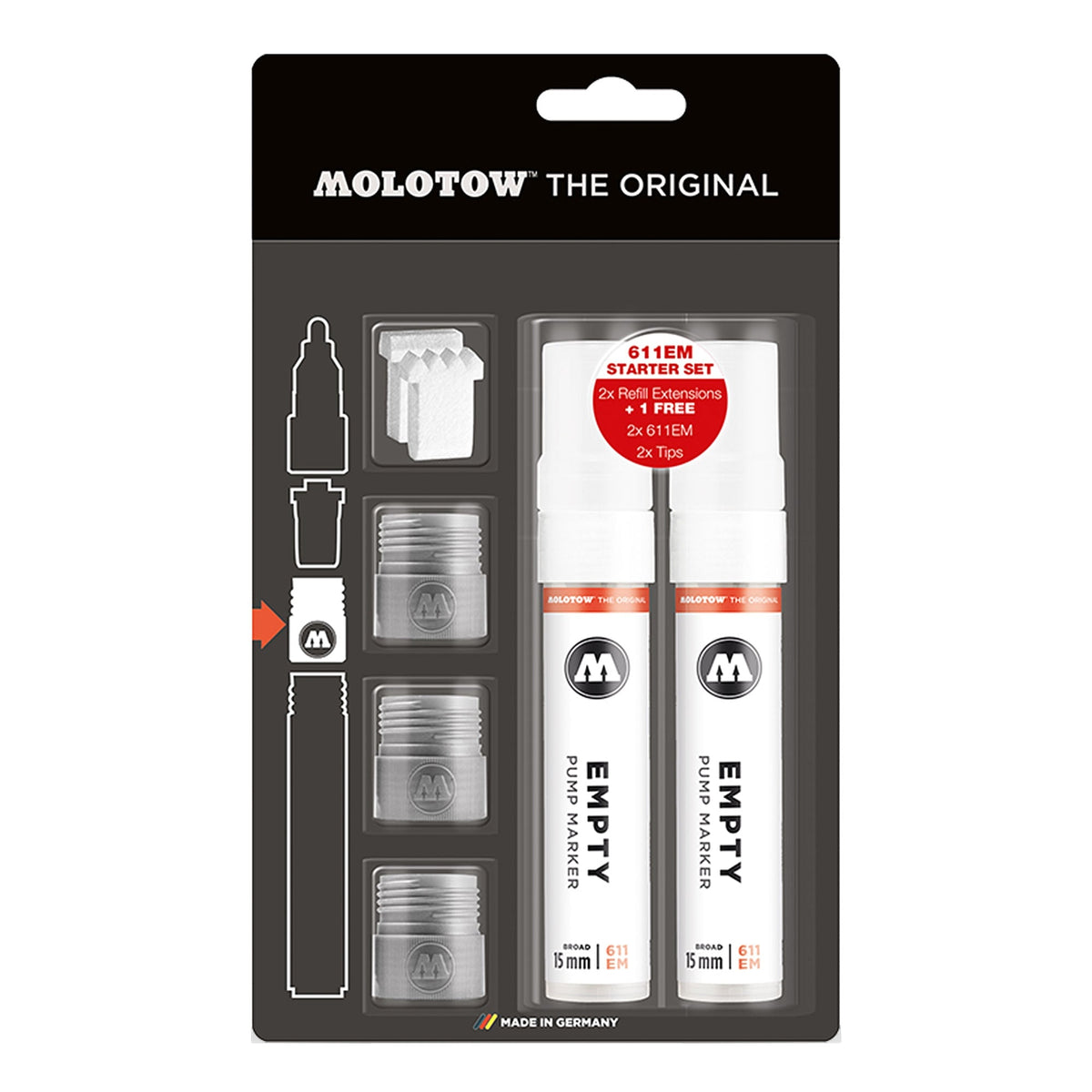 refill extension starter kit 611em-refill-set