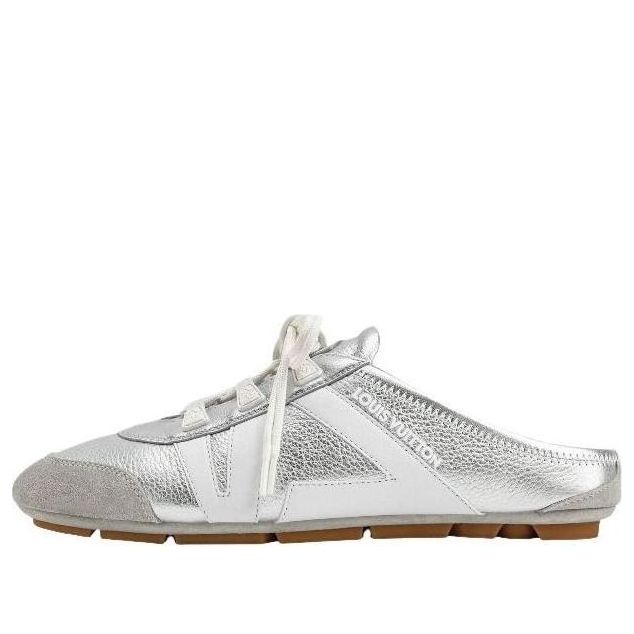 LOUIS VUITTON Sneakerina Open Back 'Silver' 1AK5F1