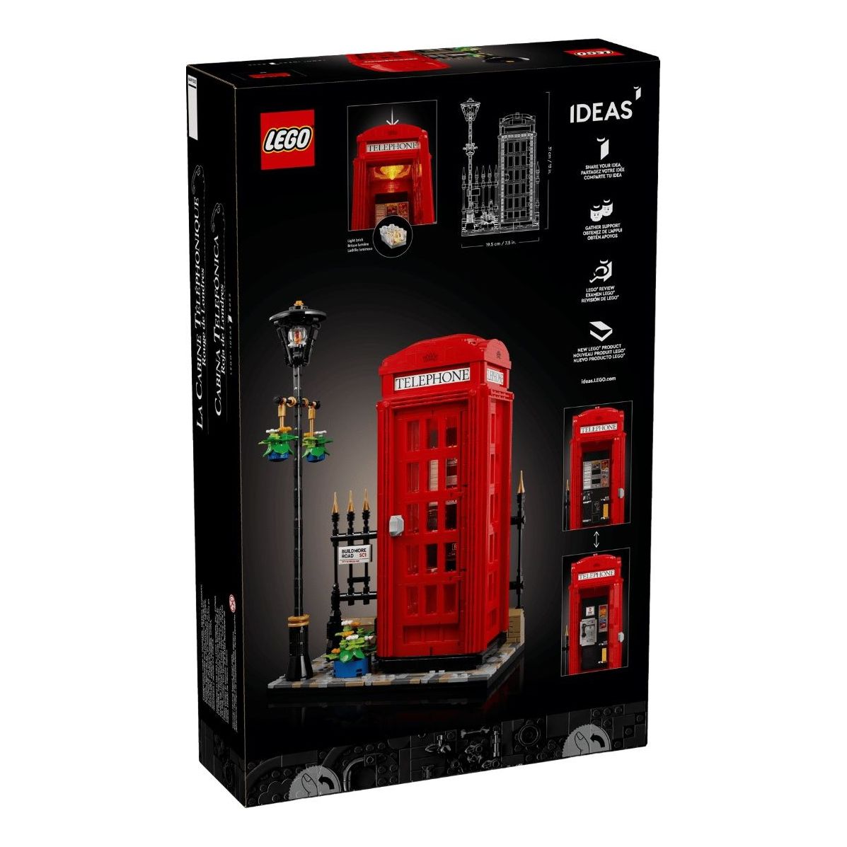LEGO Ideas Red London Telephone Box 21347