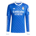 adidas Real Madrid 2025/2026 Long Sleeve Third Jersey Asia Sizing Asia Sizing 'Blue Bird' JW4054