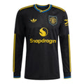 adidas Manchester United 2025/2026 Long Sleeve Third Jersey Asia Sizing Asia Sizing 'Black' KD4226