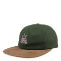Crown 6 Panel Hat Dark Green