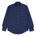 Slim Fit Garment-Dyed Oxford Shirt Light Navy