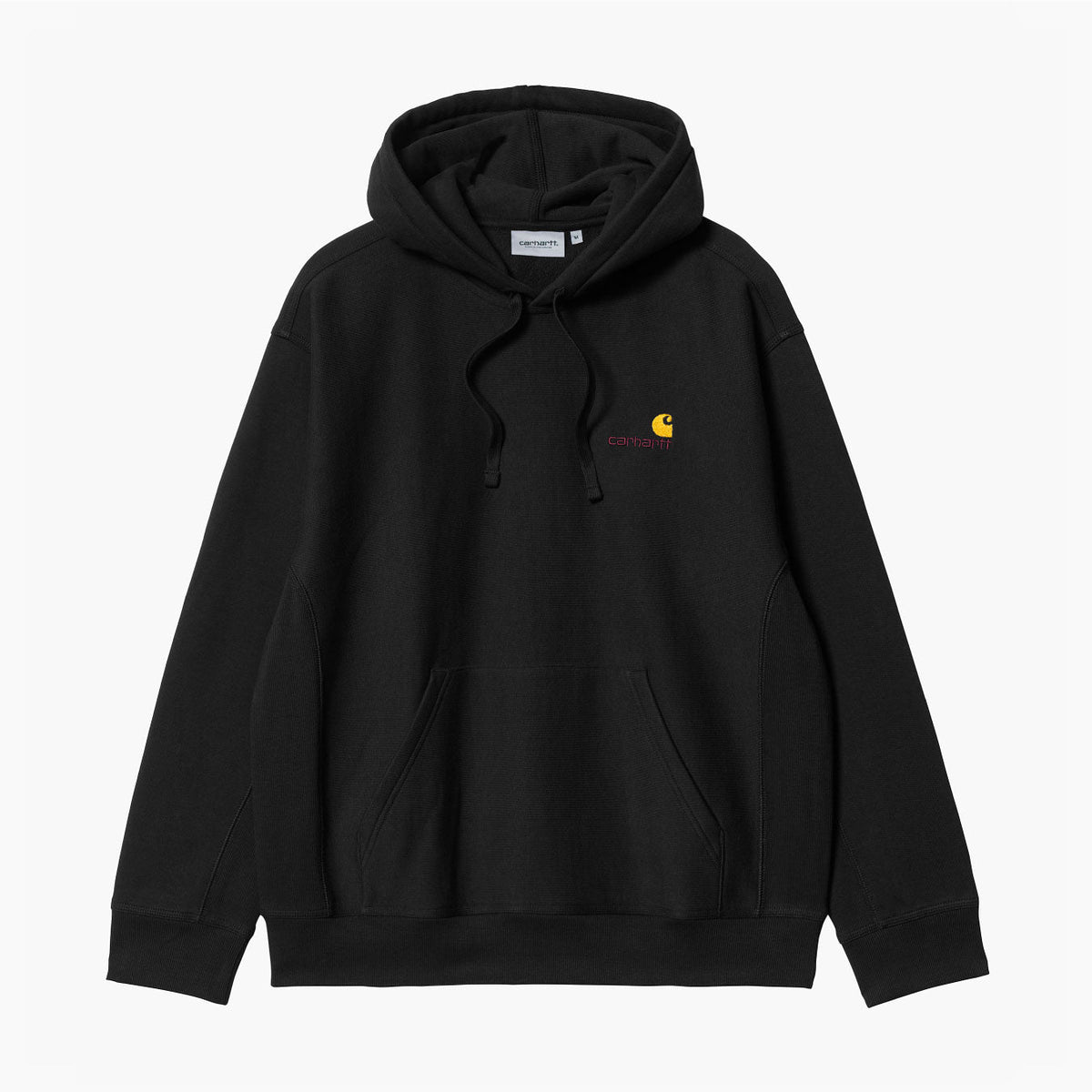 Hooded American Script Sweat Black