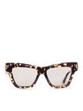 OCCHIALI DA SOLE CAT-EYE IN ACETATO LUCIDO
