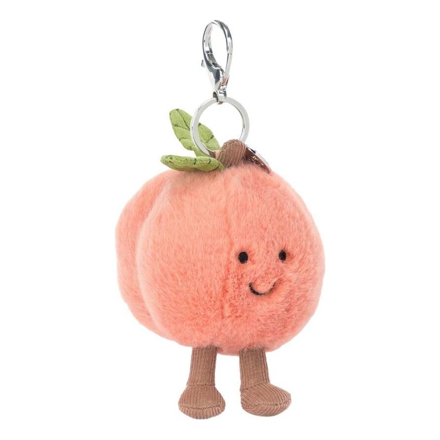 Jellycat Amuseables Peach Bag Charm 'Pink' APEACH4BC