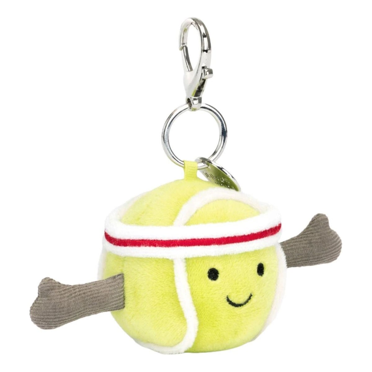 Jellycat Amuseables Sports Tennis Bag Charm 'Green' AS4TBC