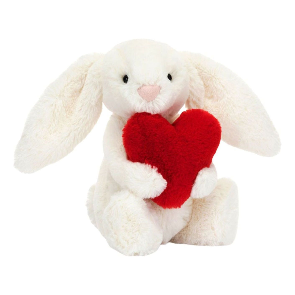 Jellycat Bashful Red Love Heart Bunny Small 'White' BB6LOVE