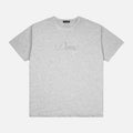 CURSIVE T-SHIRT - HEATHER GREY