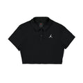 W Cropped Ribbed Polo