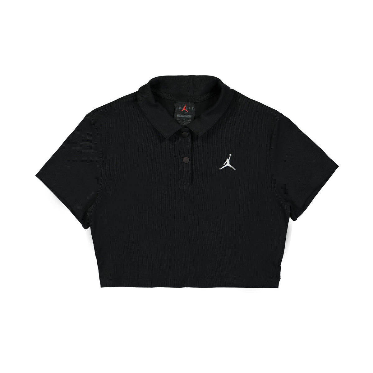 W Cropped Ribbed Polo