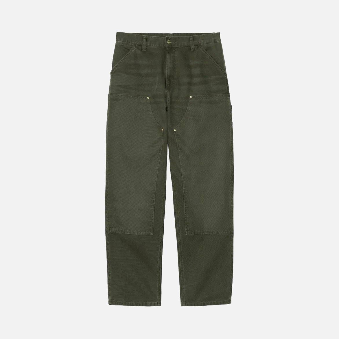 DOUBLE KNEE PANT - OLIVE (STONE CANVAS)