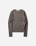 Women's Sequin Needles Top Dark Grey