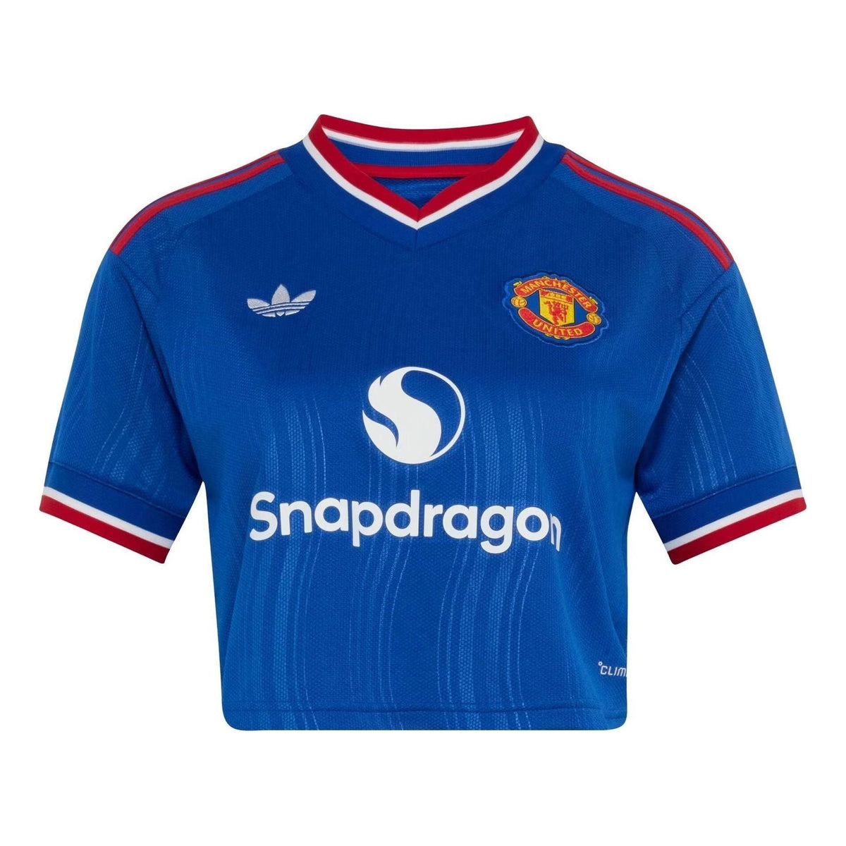 (WMNS) adidas x Manchester United FC 26/27 Away Cropped Jersey Asia SIzing 'Royal Blue' KC4788