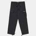 NYLON RELAXED CARGO PANT - BLACK