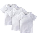 Baby 3-Pack Plain White Slip-On Shirt