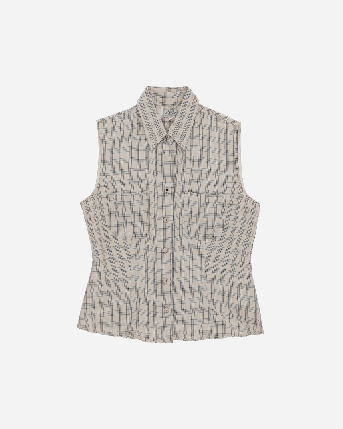 Women's Sleeveless Shirt Beige