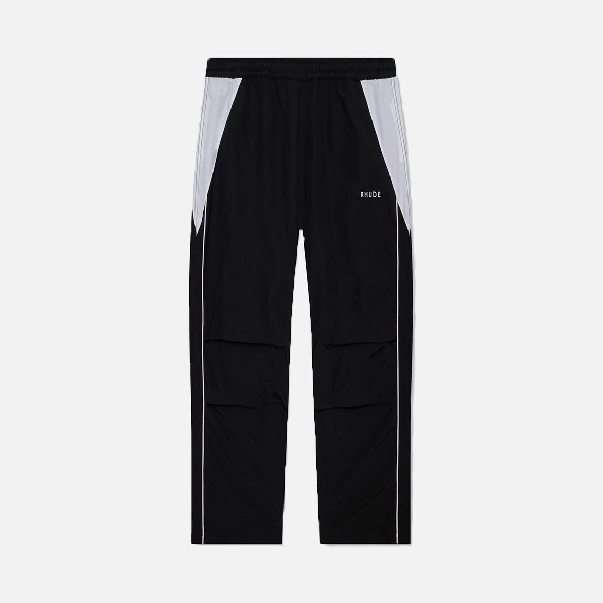 RAMONA PIPING TRACK PANT - BLACK / WHITE