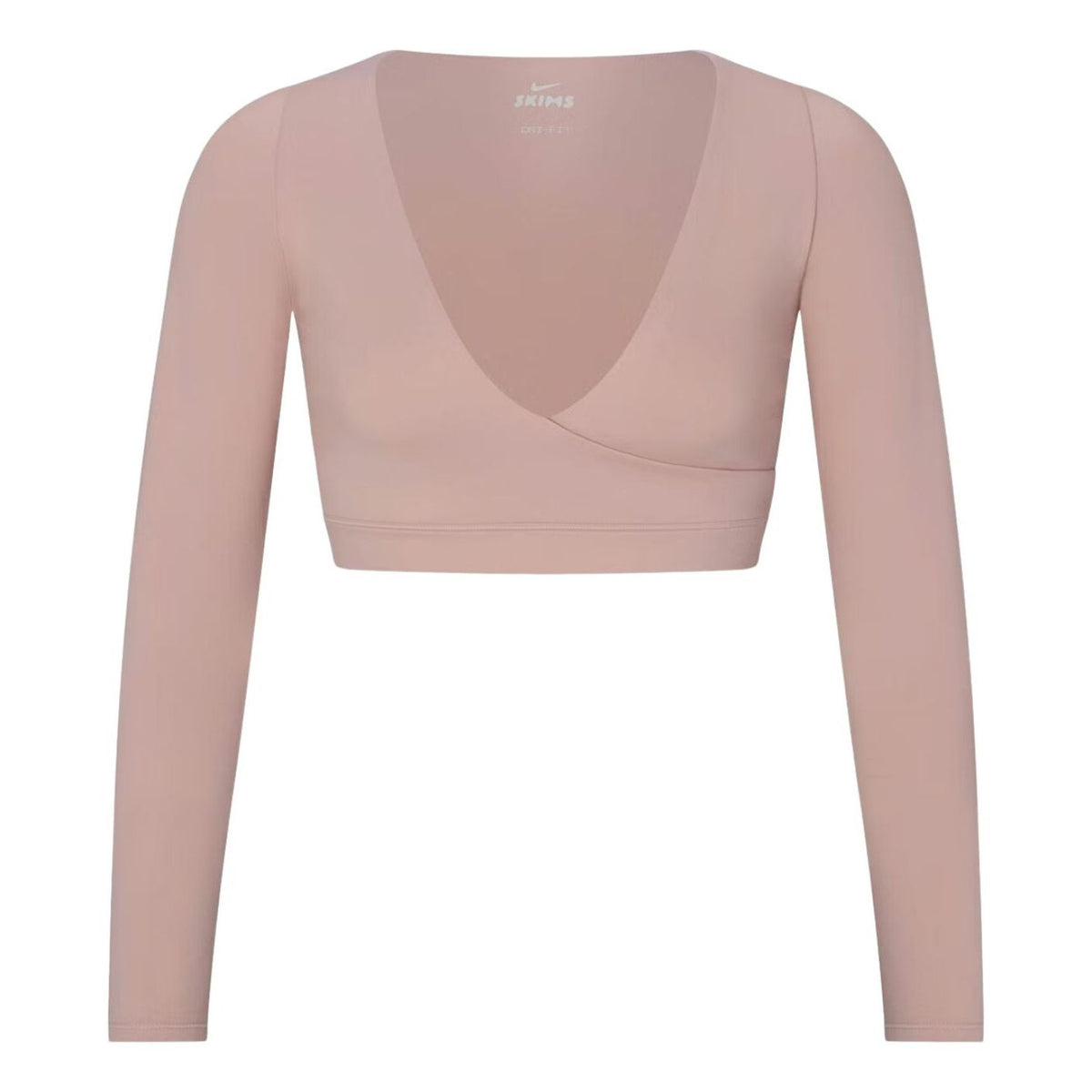(WMNS) Nike x SKIMS Matte Wrap Long Sleeve Cropped Top 'Himalayan' LSLSL9692W-HIM