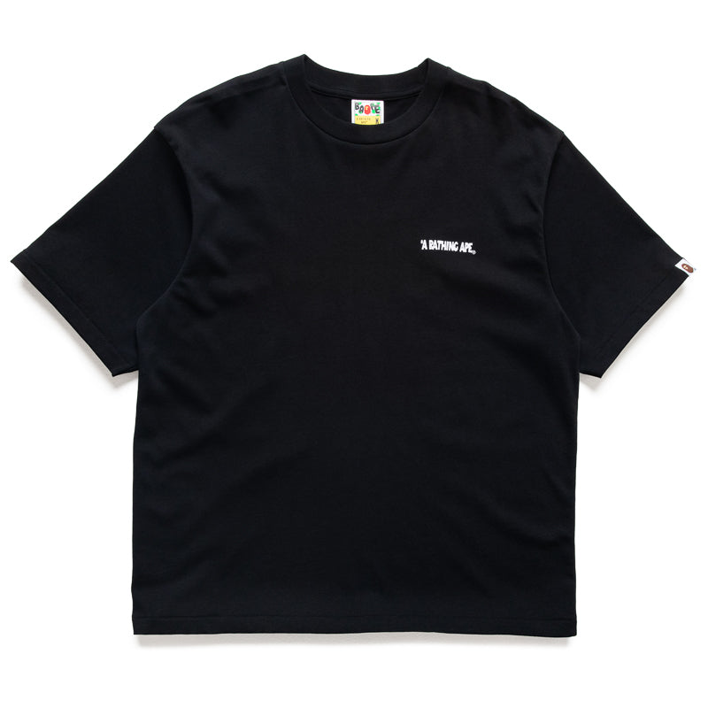 A Bathing Ape Shark Seijin Logo Tee - Black