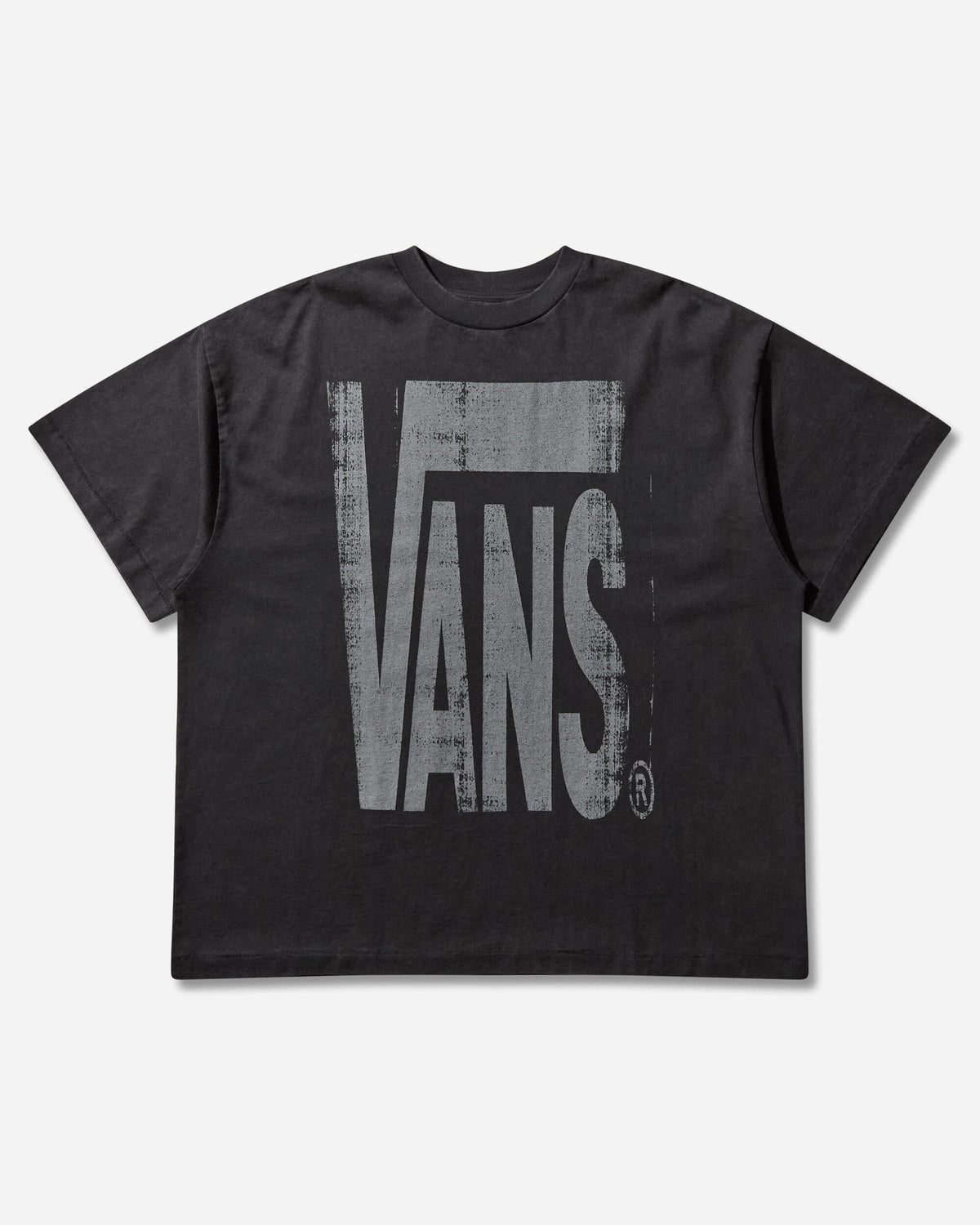 Act of Disagreement Brushed Logo T-Shirt Washed Black