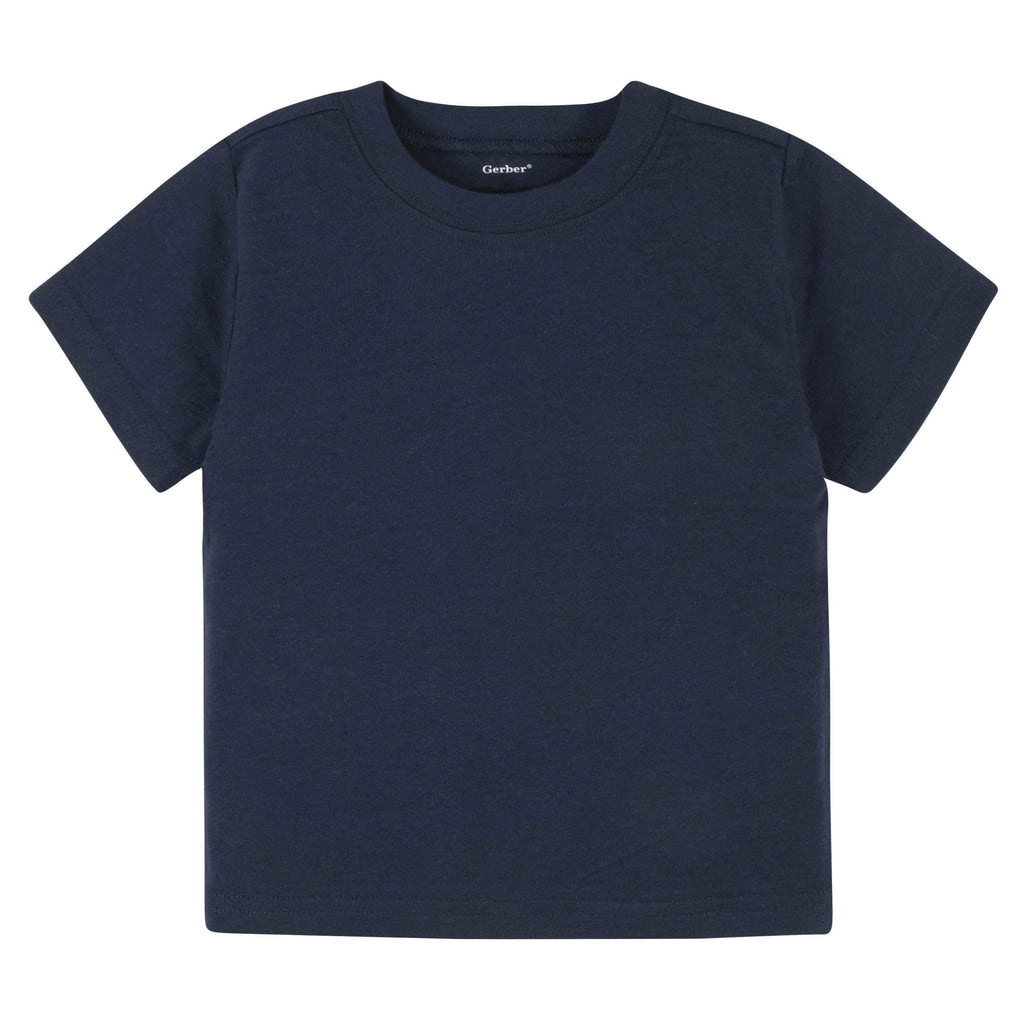 5-Pack Infant & Toddler Navy Premium Short Sleeve Tees