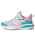 (GS) adidas FortaRun Elastic Lace Top Strap 'Grey Teal Pink' GV7838
