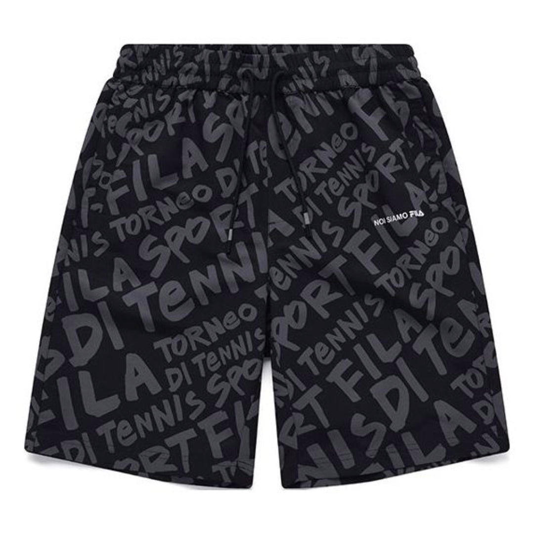 FILA FUSION Casual Breathable Woven 5-Inch Shorts 'Black' T11M121807A-BK