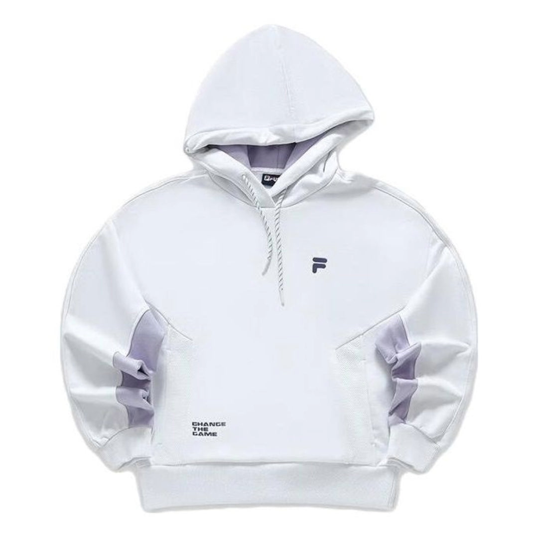 (WMNS) FILA FUSION Casual Hoodie 'White Purple' T11W341210F-WT