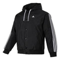 adidas Sport Casual Cotton Jacket 'Black White' IK7669