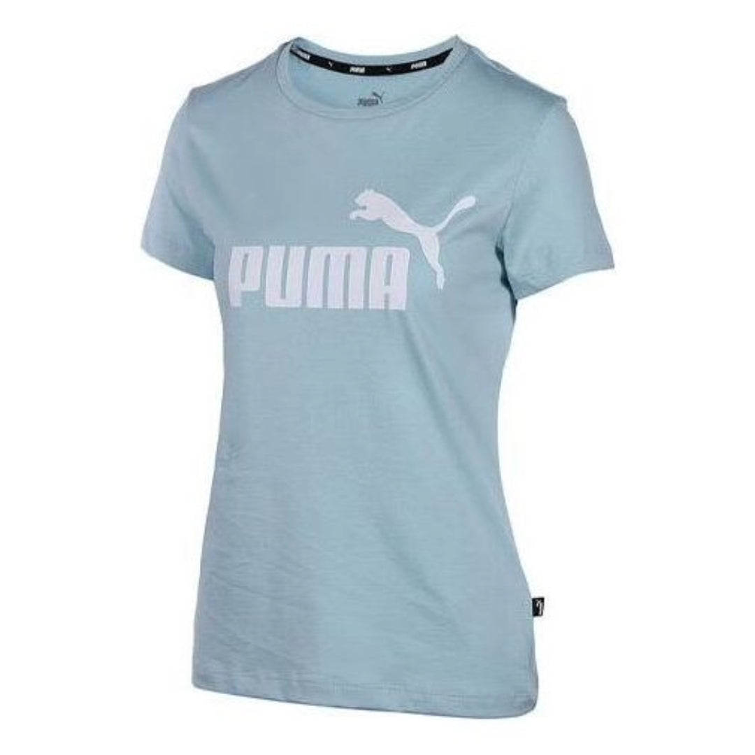 (WMNS) PUMA Comfortable Casual T-Shirt 'Teal White' 682247-25