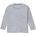 Infant & Toddler Boys Gray Heather Striped Sweater with Pocket