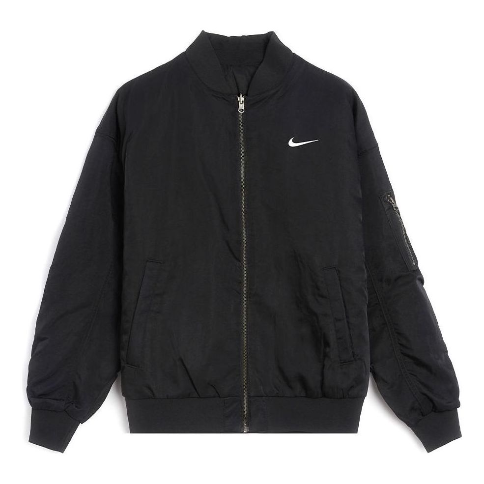 (WMNS) Nike Varsity Bomber Jacket 'Black' DV7877-010