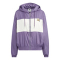 (WMNS) adidas Modern Collegiate Windbreaker Jacket Asia Sizing 'Purple White' HS1934