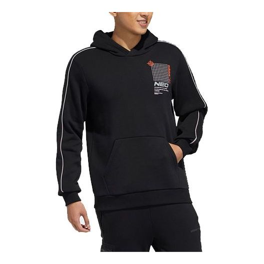Men's adidas neo Casual Sports Black Pullover GQ7051