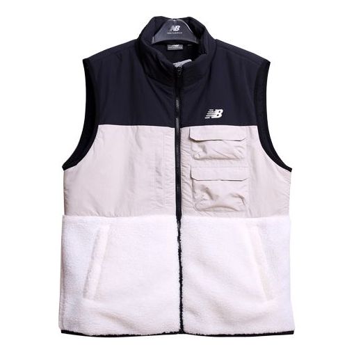 New Balance Colorblock Casual Cargo Vest Asia Sizing 'Black Beige White' NJ943011-BK