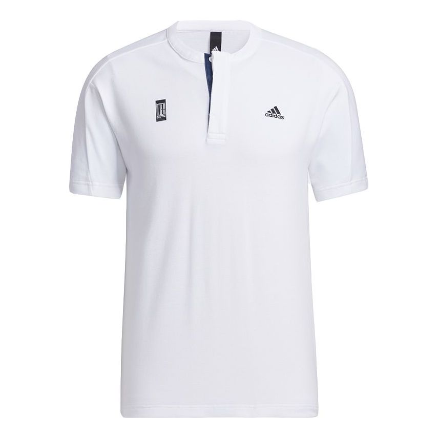 adidas Wj T Henly Sports Casual Short Sleeve White GP1827