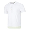Men's adidas Colorblock Athleisure Casual Sports Short Sleeve White T-Shirt HE9921