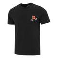 Men's adidas Solid Color Logo Pocket Athleisure Casual Sports Round Neck Short Sleeve Black T-Shirt HM2958