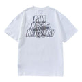 PJ's Vigor Laser Alphabet Pattern Basic Casual Short Sleeve Unisex White 20SSTS1001-P