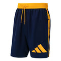 Men's adidas Ee Mcd Short2 Side Lacing Large Logo Basketball Shorts Navy Blue HB0738