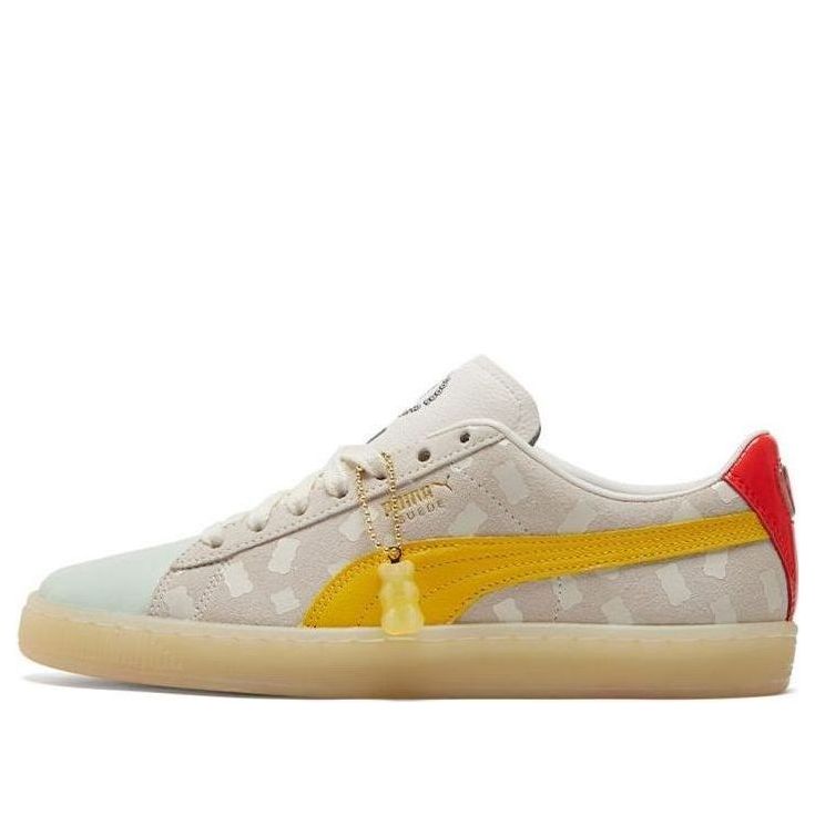 (WMNS) Haribo x PUMA Suede Casual Shoes Grey/Yellow/Red 383416-01